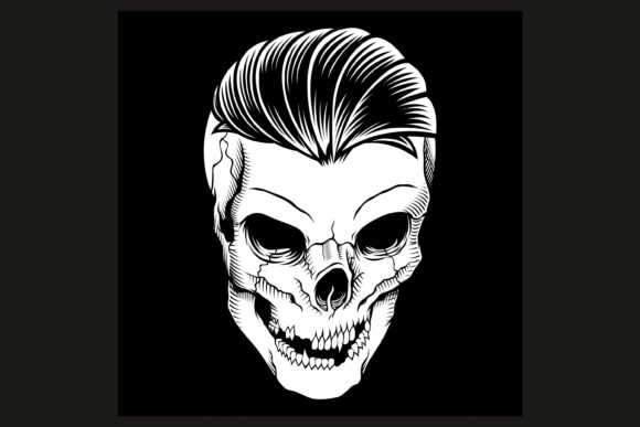 Download Skull Head with Neat Hair at the Pomade - Neat Collection