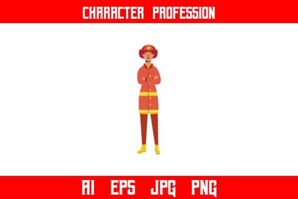 Download Neat Firefighters Professions Character - Premium Resources