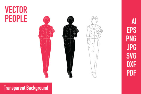 Download Vector of Woman Wearing a Neat Shirt - Neat Collection