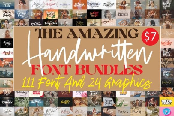 Download The Amazing Handwritten Font Bundles - Handwritten font Collection