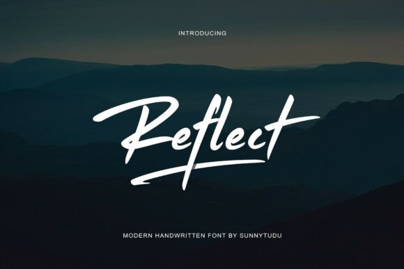 Download Reflect Handwritten Font - Handwritten font Collection