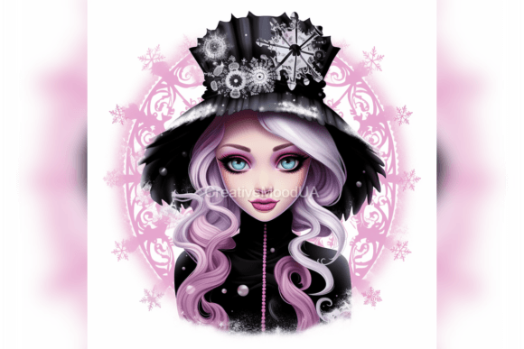 Download Glamorous Gothic Doll. Portrait. PNG - Gothic Collection
