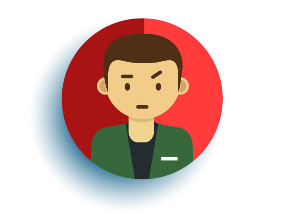 Download Flat Character Neat Boy Wearing a Suit - Neat Collection