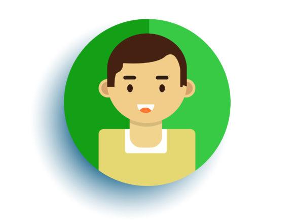 Download Flat Character Neat Hair Boy - Neat Collection